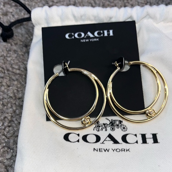 Coach Hoop Earrings - Picture 1 of 11